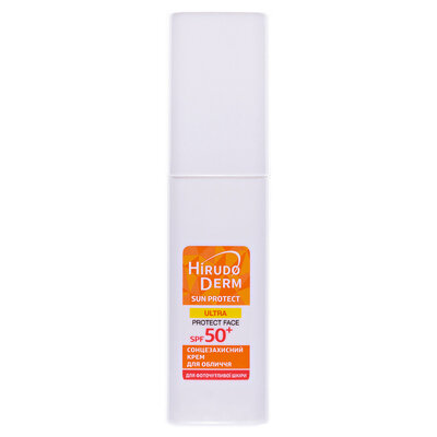 Крем сонцезахисний Hirudo Derm Sun Protect Ultra Protect Face для обличчя, SPF 50 +, 50 мл