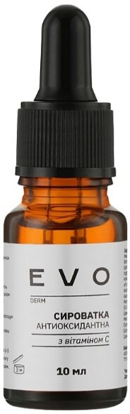 Сироватка для обличчя EVO derm антиоксидантна з вітаміном С, 10 мл