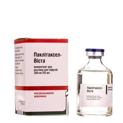 Паклітаксел-Віста концентрат для р-ну д/інф. 6 мг/мл (300 мг) по 50 мл №1 у флак.