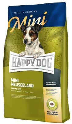 Корм сухий Happy Dog Mini Neuseeland для собак дрібних порід з чутливим травленням з ягням та рисом, 4 кг, 60115