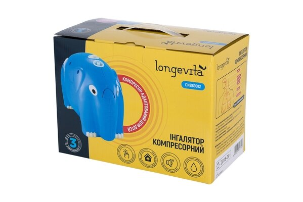 Інгалятор Longevita CNB69012 Blue компресорний