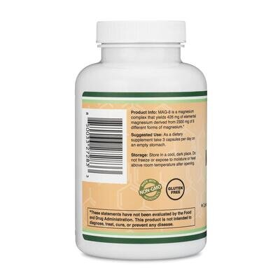 Магній комплекс Double Wood MAG-8 Magnesium Complex 2300 мг, 180 капсул