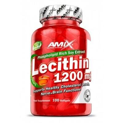 Лецитин Amix Nutrition Lecithin 1200 мг, 100 гелевих капсул