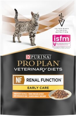 Корм вологий Purina Pro Plan Veterinary Diets NF Early Care для кішок з патологією нирок на ранніх стадіях, з куркою, 10 штук по 85 г