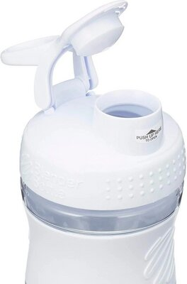 Шейкер-пляшка Blender Bottle SportMixer Clear White, 590 мл