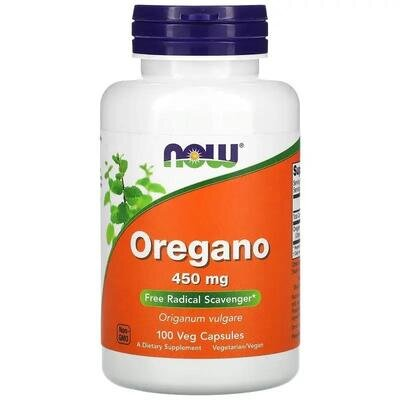 Орегано NOW Oregano 450 мг вег. капсули №100