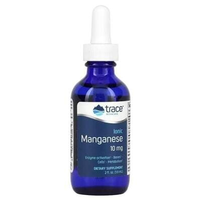 Марганець іонний Trace Minerals Ionic Manganese 10 мг у краплях, 59 мл