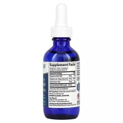 Марганець іонний Trace Minerals Ionic Manganese 10 мг у краплях, 59 мл