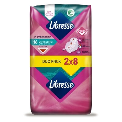 Прокладки гігієнічні Libresse Ultra Long+, 16 шт
