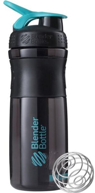 Шейкер-пляшка Blender Bottle SportMixer Black/Teal, 820 мл