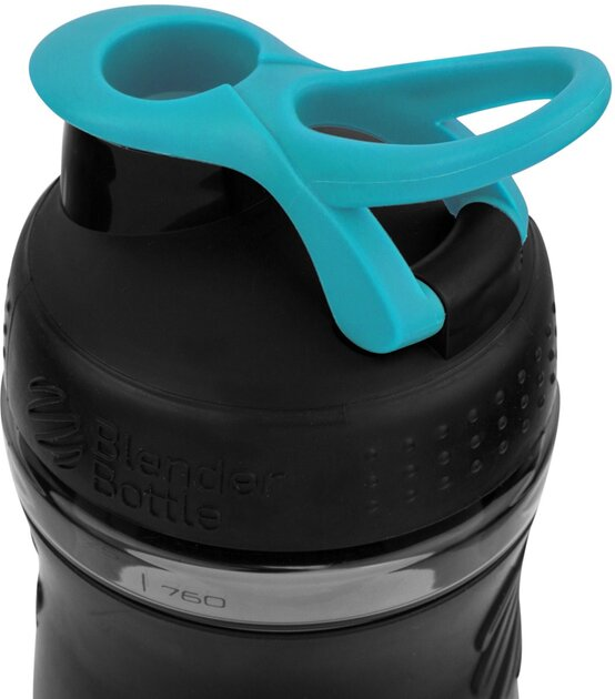 Шейкер-пляшка Blender Bottle SportMixer Black/Teal, 820 мл