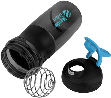 Шейкер-пляшка Blender Bottle SportMixer Black/Teal, 820 мл