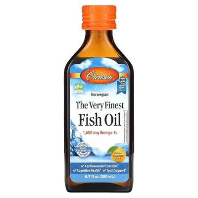 Риб'ячий жир Carlson Labs Fish Oil апельсин, 200 мл