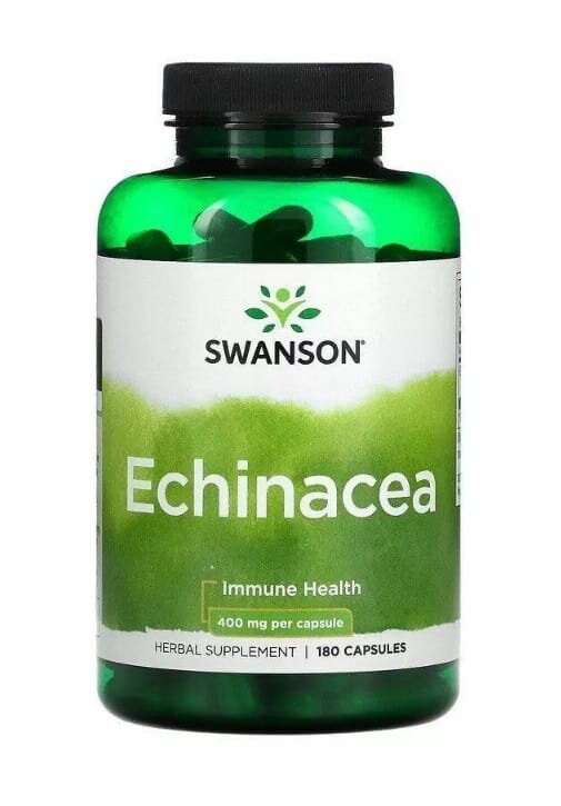 Ехінацея пурпурна Swanson Echinacea 400 мкг, 180 капсул