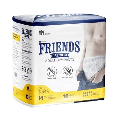 Підгузки-трусики для дорослих Friends Premium, розмір M, 10 штук
