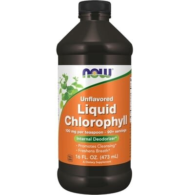 Хлорофилл жидкий NOW Liquid Chlorophyll без смаку, 473 мл