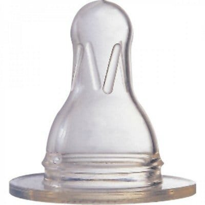 Соска силіконова Baby-Nova 17302LL кругла для молока, середній потік, 1 шт