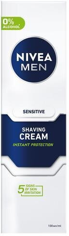 Крем для гоління Nivea Men Sensitive для чутливої шкіри (81308), 100 мл