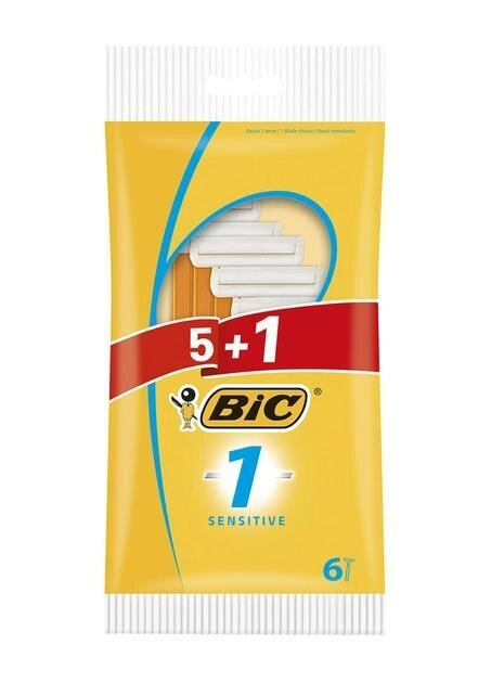 Набір бритв без змінних картриджів Bic Sensitive 1, 5+1 шт