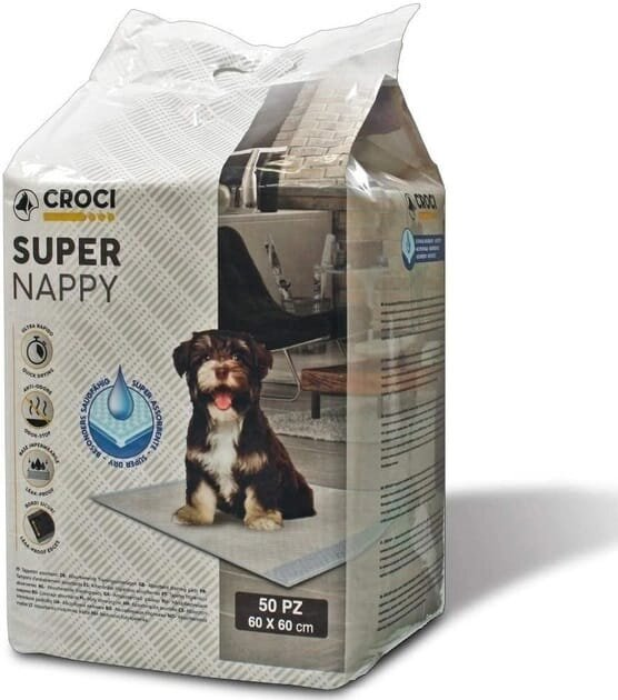 Пелюшки для собак Croci Super nappy 60 см х 60 см, 50 штук