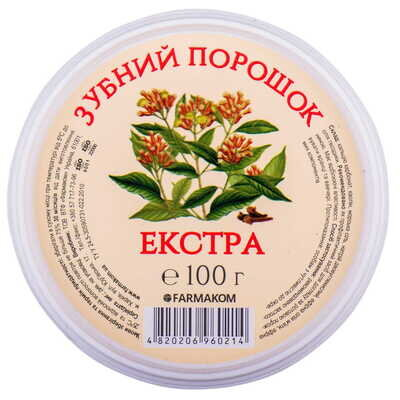 Зубний порошок Фармаком Екстра, 100 г