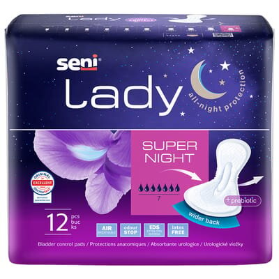 Прокладки урологічні Seni Lady super night, 12 штук
