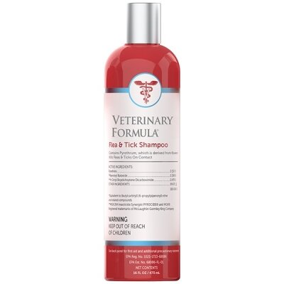 Шампунь для собак та котів Veterinary Formula Advanced Flea&tick від блох та кліщів, 473 мл