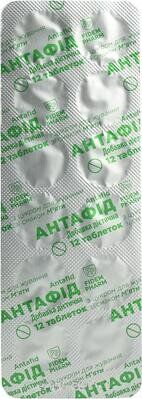 Антафід Fidem Pharm таблетки жувальні зі смаком м'яти №24