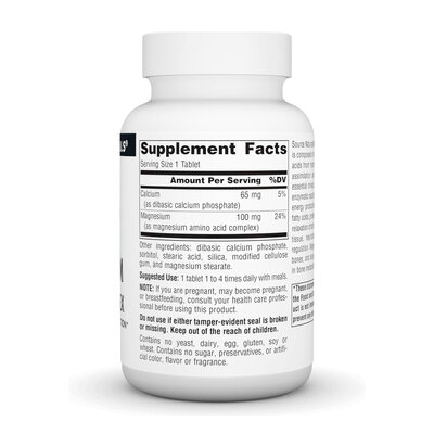 Магній хелатний Source Naturals Magnesium Chelate Complex, 100 таблеток