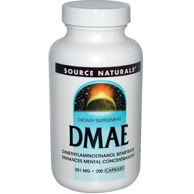 Диметиламіноетанол Source Naturals DMAE 351 мг, 200 капсул