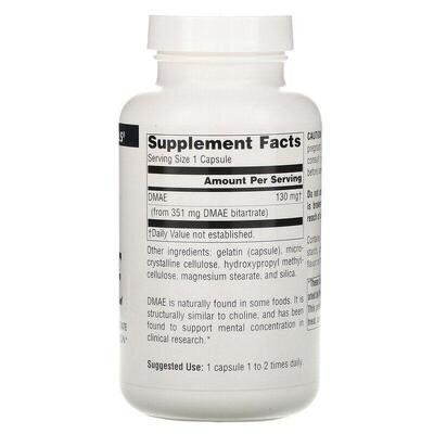Диметиламіноетанол Source Naturals DMAE 351 мг, 200 капсул