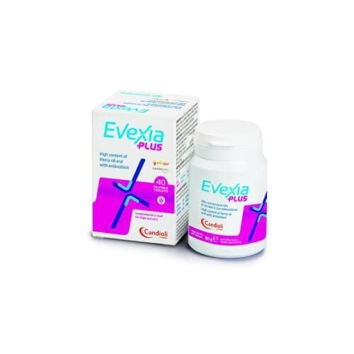 Кандіолі Евексія Плюс Candioli Evexia Plus протизапальний препарат для собак і котів на основі канабідіолу, 40 таблеток
