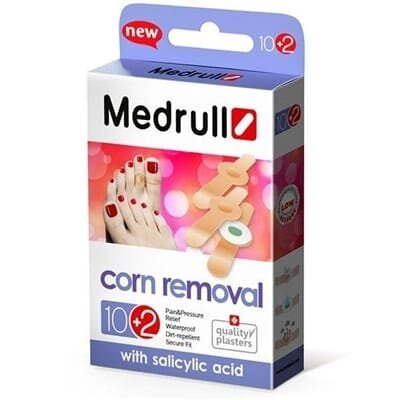 Пластир мозольний Medrull Corn removal з саліциловою кислотою, 12 штук