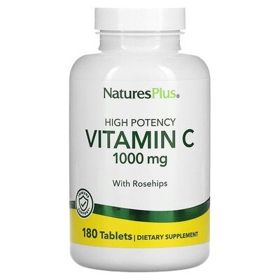 Вітамін С з уповільненим вивільненням Nature's Plus Vitamin C 1000 мг, 60 таблеток