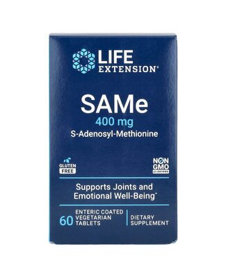 Дисульфат тозилат Life Extension S-Adenosyl-Methionine таблетки по 400 мг №60