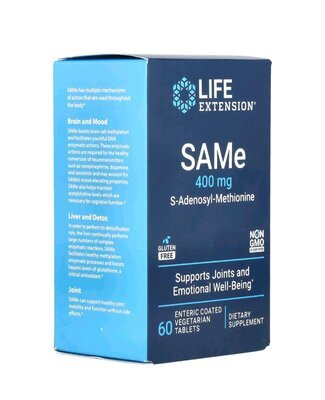 Дисульфат тозилат Life Extension S-Adenosyl-Methionine таблетки по 400 мг №60
