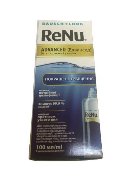 Розчин ReNu Advanced (Едвансед) д/конт. лінз по 100 мл у флак.