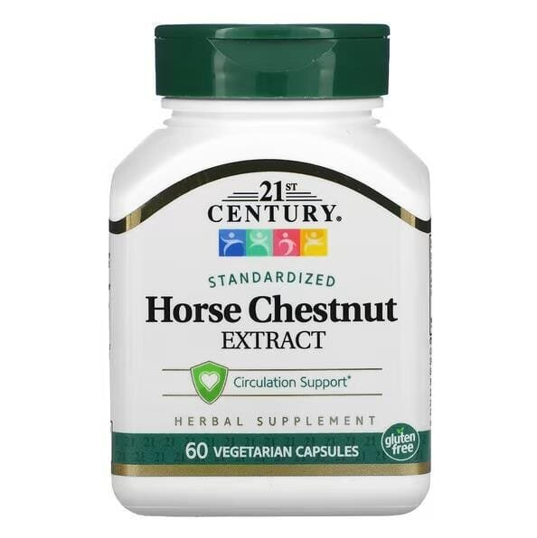 Екстракт кінського каштану 21st Century Horse Chestnut Extract, 60 рослинних капсул