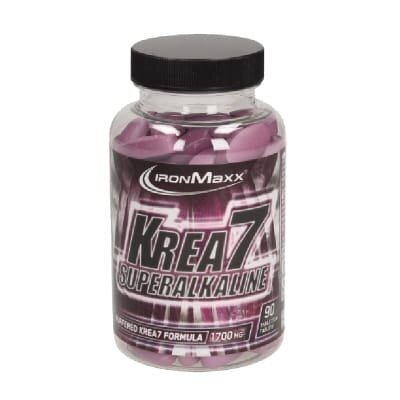 Креатин IronMaxx Krea7 Superalkaline, банка 90 таблеток
