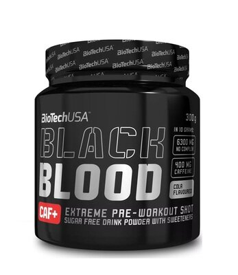 Передтренувальний комплекс Biotech Black Blood Caf+ cola, 300 г