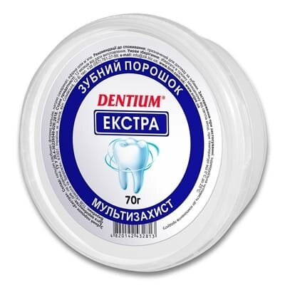 Зубний порошок Enjee Dentium екстра, 70 г
