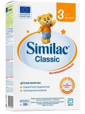 Суміш суха молочна Similac Classic 3, для дітей з 12 місяців, 300 г