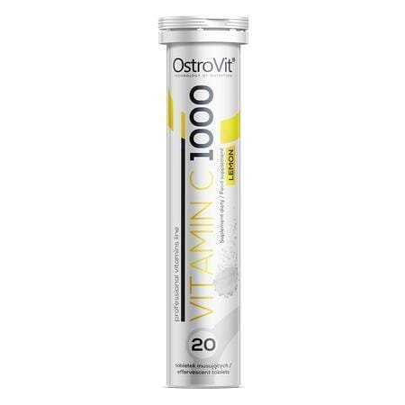 Вітамін С OstroVit Vitamin C 1000 мг лимон, 20 шипучих таблеток