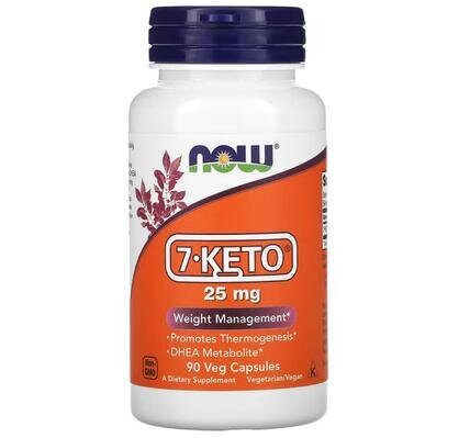 7-Кето ДГЕА NOW 7-Keto 25 мг вег. капсули №90