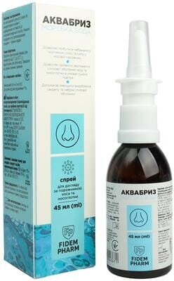 Аквабриз Fidem Pharm морська вода спрей по 45 мл у флак.