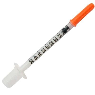 Шприц інсуліновий 0,5 мл U-100 BD Micro-Fine Plus 30G (0,30 x 8 мм), 1 штука