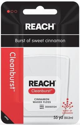 Зубна нитка Reach Cleanburst Cinnamon Floss, 50 м