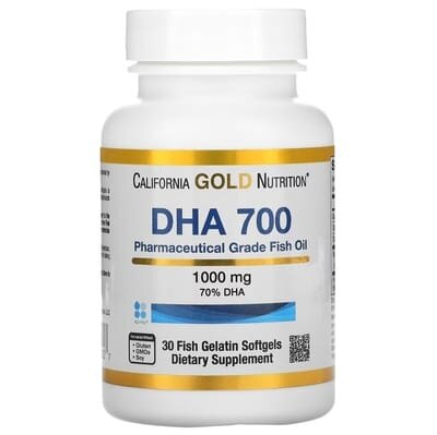 DHA 700 California Gold Nutrition 1000 мг, 30 желатинових капсул