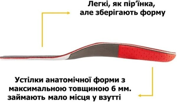 Устілка ортопедична Bergal X-Treme Insole 86680, розмір 39