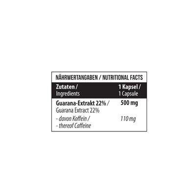 Гуарана 22% MST Nutrition Guarana 22% 500 мг, 120 капсул